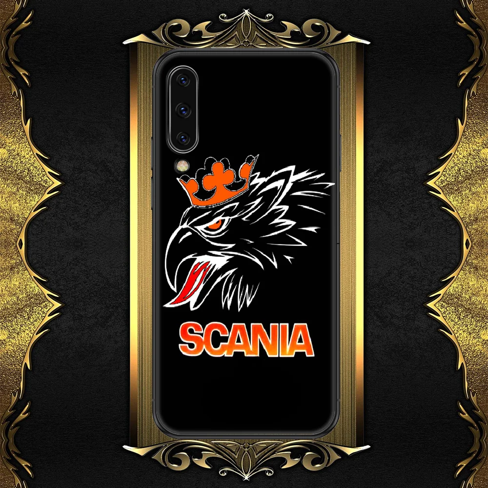

saab truck logo scaniaes Phone case For Samsung Galaxy A 3 5 7 8 10 20 21 30 40 50 51 70 71 E S 2016 2018 4G black pretty
