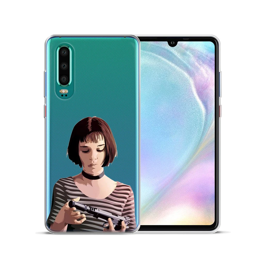 Movie Leon And Mathilda Silicone Phone Case For Huawei P30 Lite Pro P10 P20 2019 P8 2017 Nova 3i 3 Y9 2018 | Мобильные телефоны и
