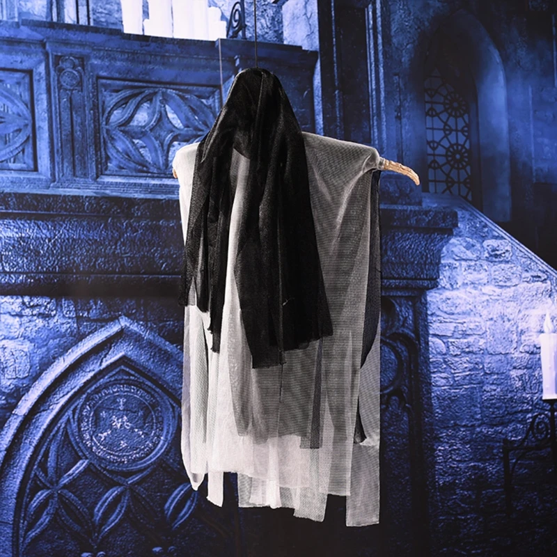 Светящиеся звуки плавающий призрак украшение на Хэллоуин голосовое управление