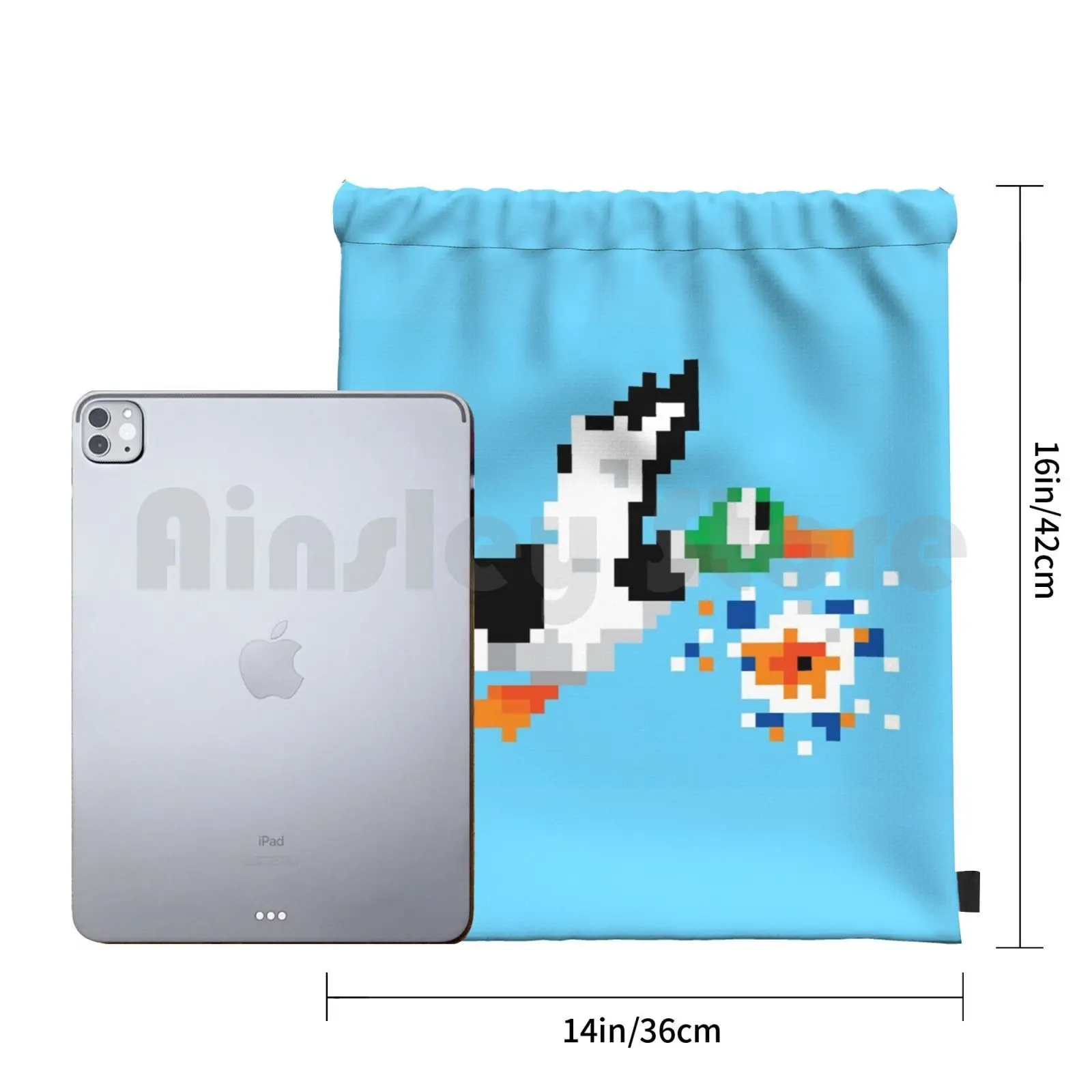 8-битный рюкзак Duck Hunt 'miss' сумка на шнурке спортивная для верховой езды