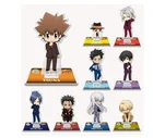 Аниме хитман Реборн! Gokudera Hayato Sawada Tsunayoshi маленькая акриловая мультяшная фигурка стенд модель тарелка настольная декоративная игрушка Косплей