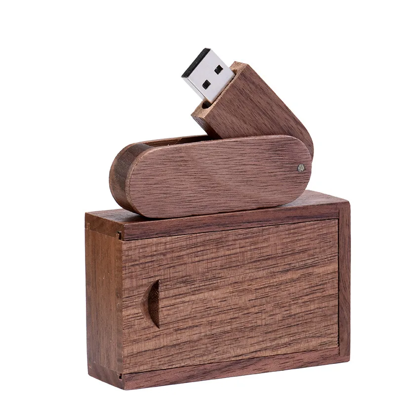 walnut wood with box JASTER(более 10 шт. бесплатный логотип) Деревянный USB+ коробка USB флэш-накопитель 64 Гб 16 г 32 Гб карта памяти для фотографии свадебный подарок - Цвет: walnut wood with box