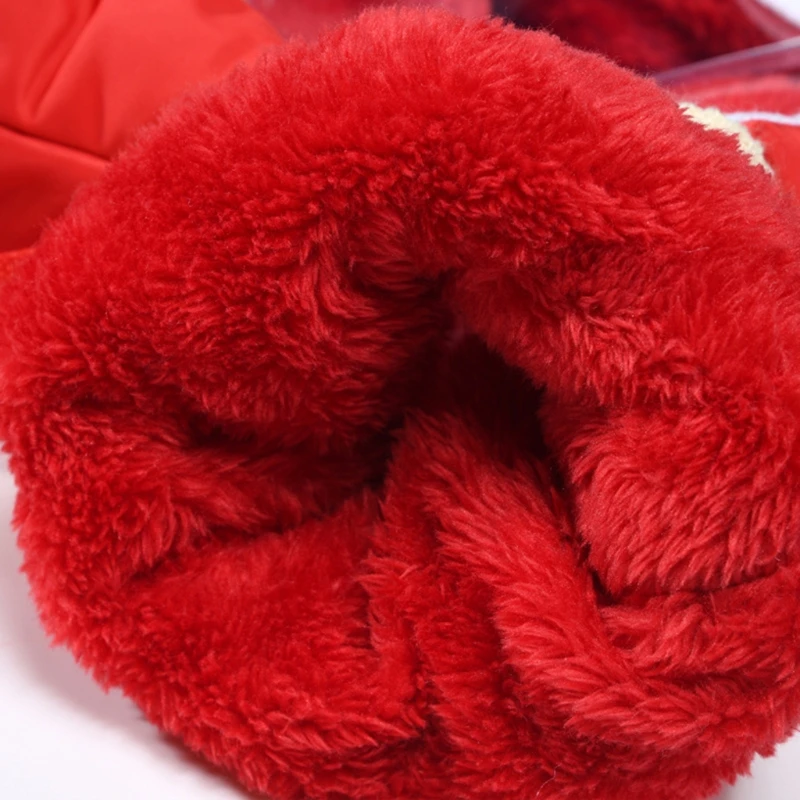 

Cute Red Heart Shape Hand Warm Gloves Wearable Visualization Transparent Window Warmer Winter Fashion Hand Cover for Winter M6CD