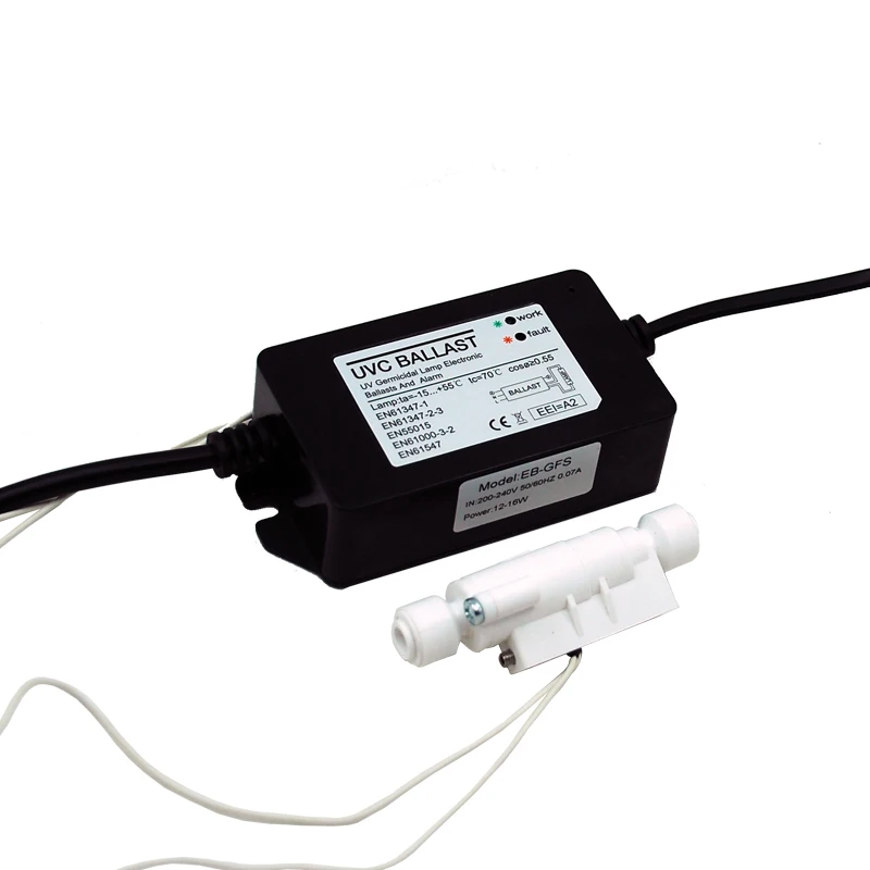 

Coronwater UV lamp ballast with Flow Switch and Alarm for 12-16W lamp EB-GYS16