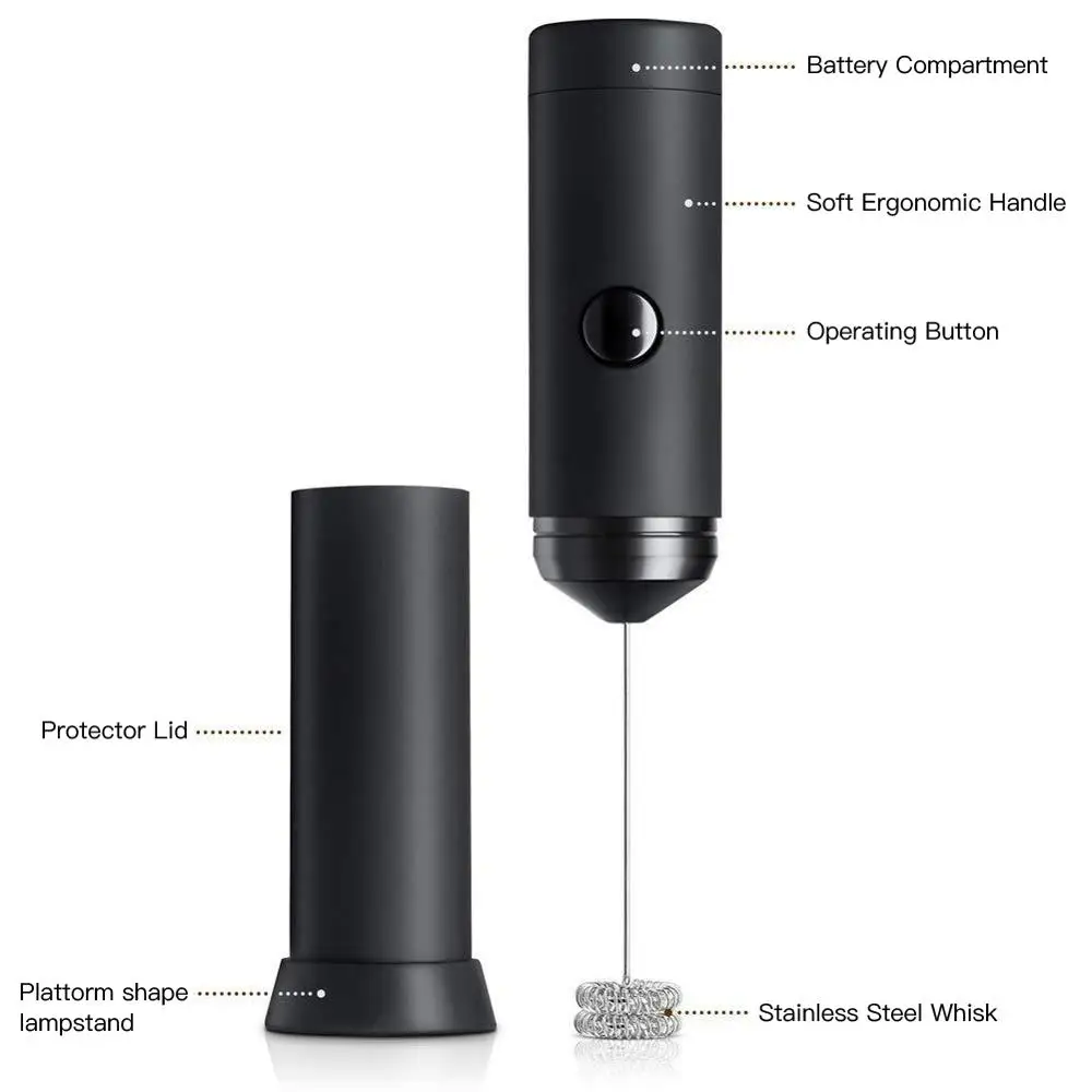 Мощный электрический взбиватель молока с двойной пружиной кухонный миксер