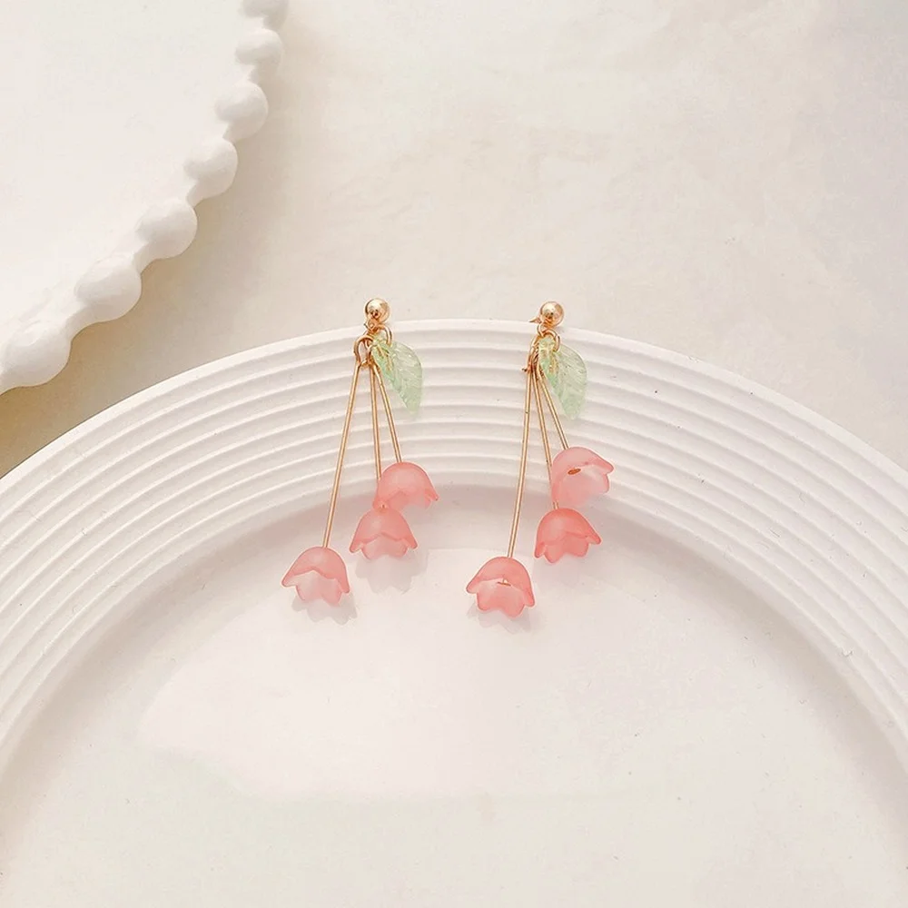

Trendy Flowers Earrings Set Korean Fashion Long Tassel Earrings 2020 Trendy earrings For Women Jewelry Simple Earring Wholesale