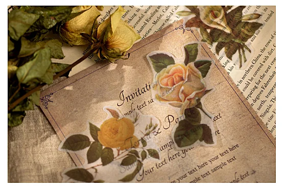 

60pcs/box 6 designs Flowers Series Decorative Office Schools child sticker (dd-157)