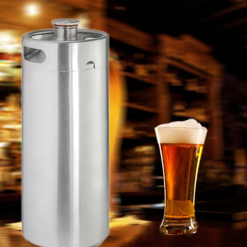 Homebrew 4L мини бочонок вечерние ручки и полированный из нержавеющей стали Ворчун