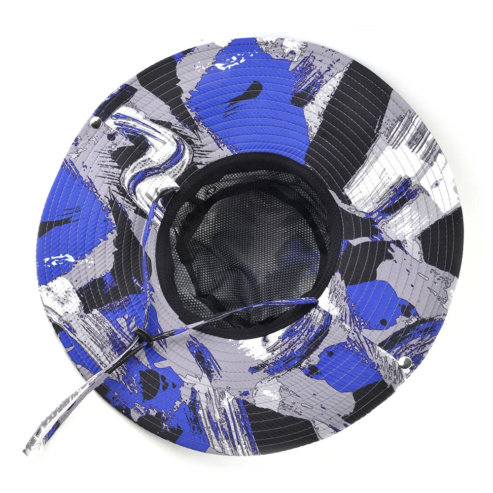 

Camouflage Sun Hat Outdoor Wide Brim Bucket Cap Men Breathable Beach Anti-UV Sun Protection Hat Summer Women Hiking Fishing Hat