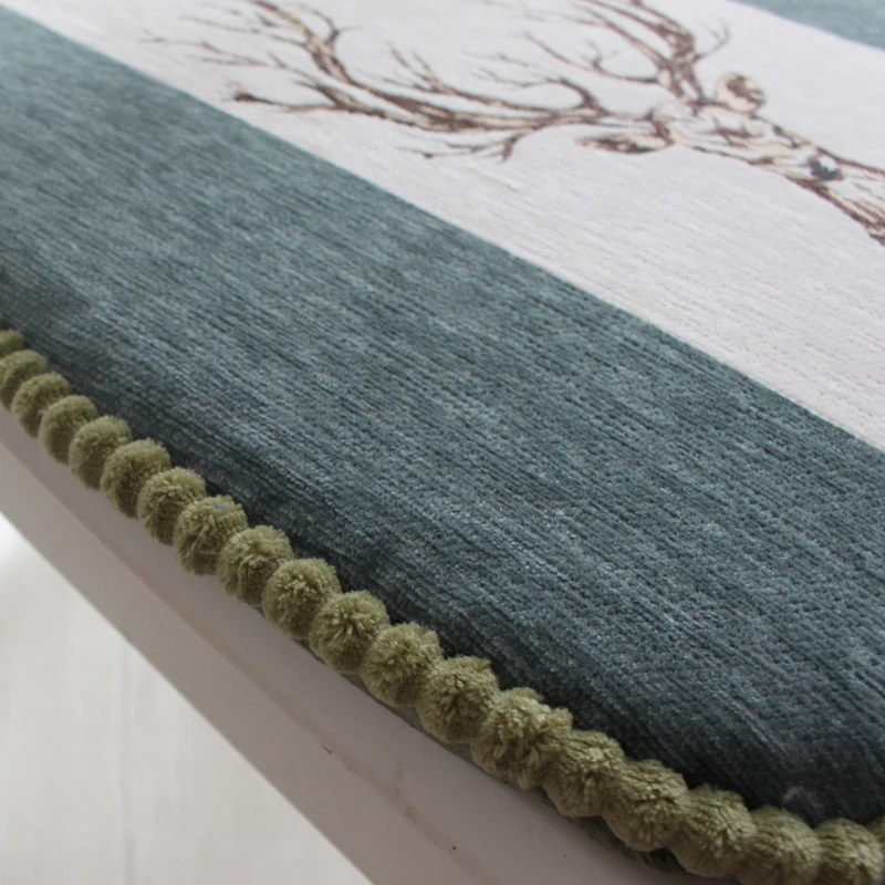 Утолщенная подушка бытовая зимняя на стул с завязкой простая современная