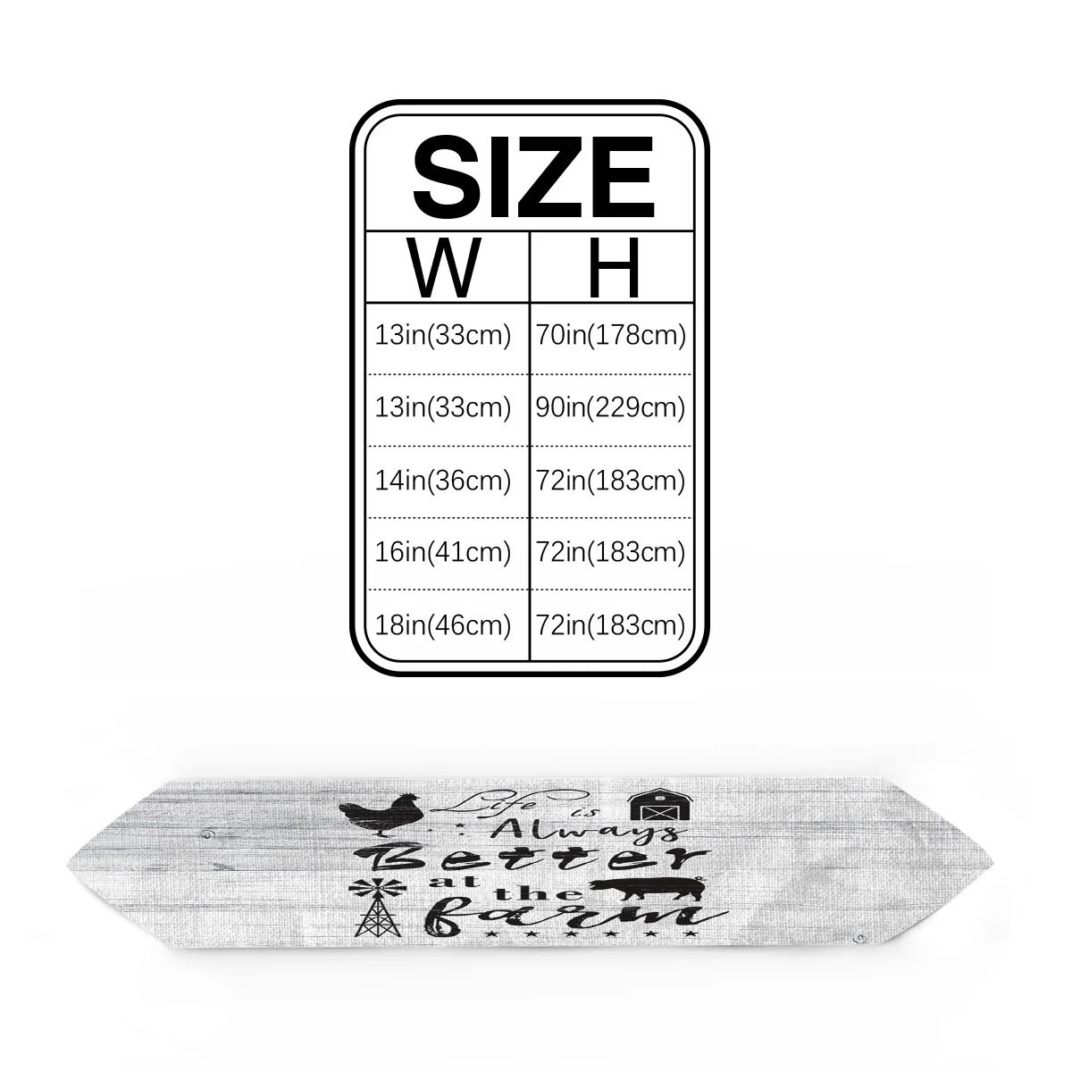 Ферма винтажная деревянная доска животные настольная дорожка для отеля