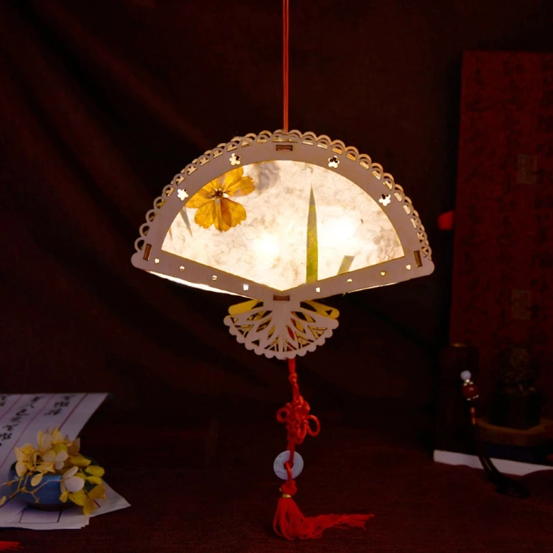 Деревянный Портативный фонарь с светильник для китайский новый год праздник