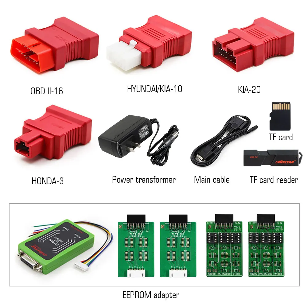 OBDSTAR X-100 PRO Auto Key Программист(C+ D+ E) тип для IMMO+ одометр+ OBD программное обеспечение Получить адаптер EEPROM
