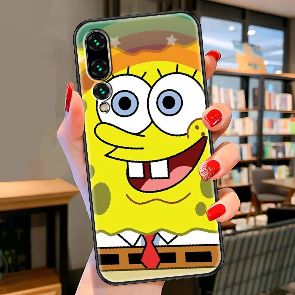 Чехол для телефона Губка Боб Патрик звезда Huawei P Mate P10 P20 P30 P40 10 20 Smart Z Pro Lite 2019 черный