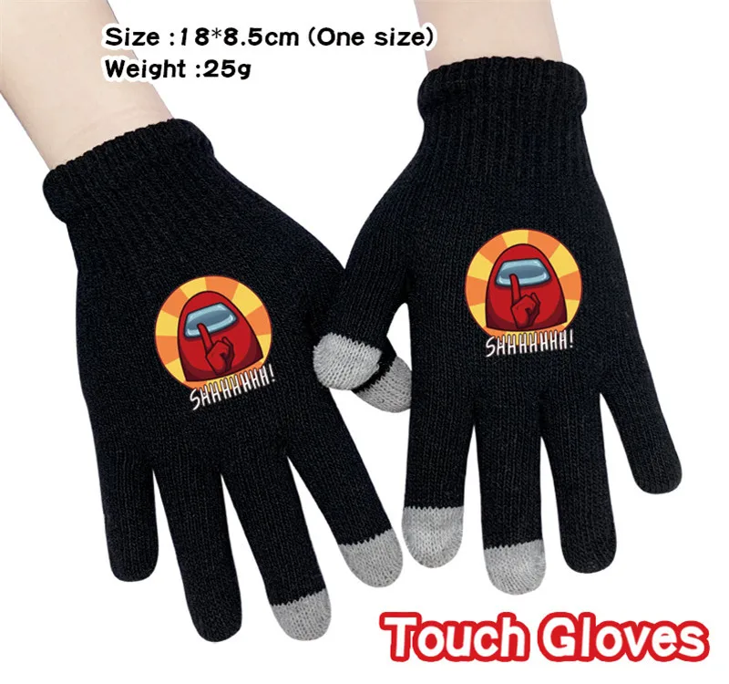 

NEW Hot Game Among Us Knitted glove Model Among Us Game Keep Warm glove gift