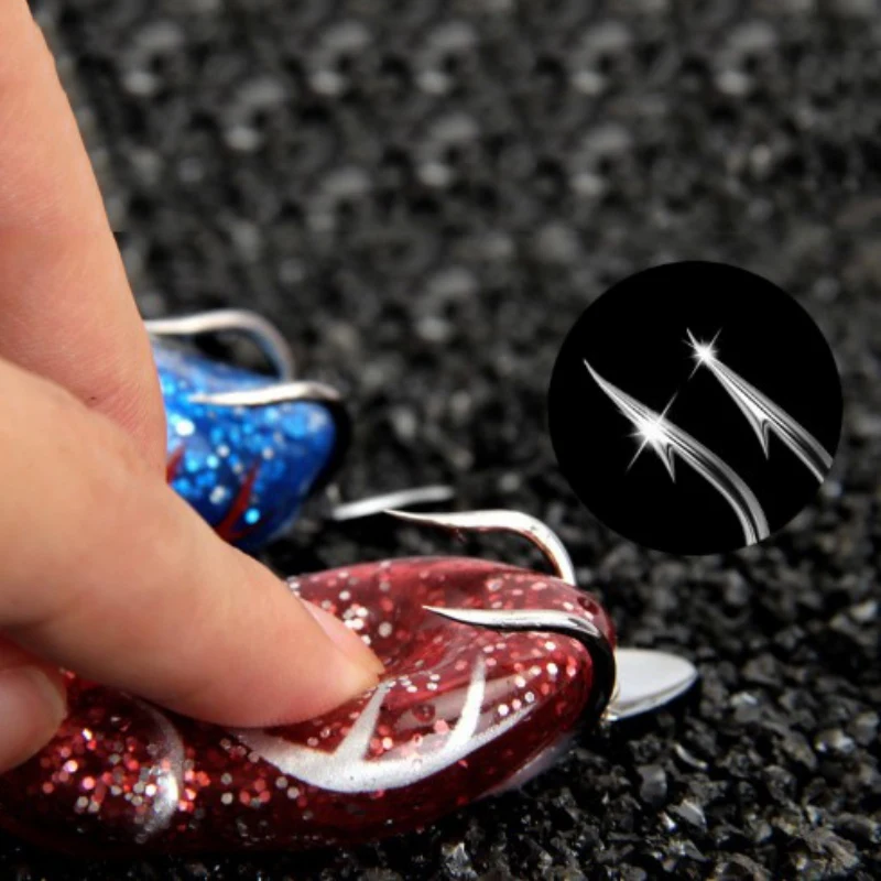 Ложная приманка силиконовая искусственная с блестками рыболовная Лягушка