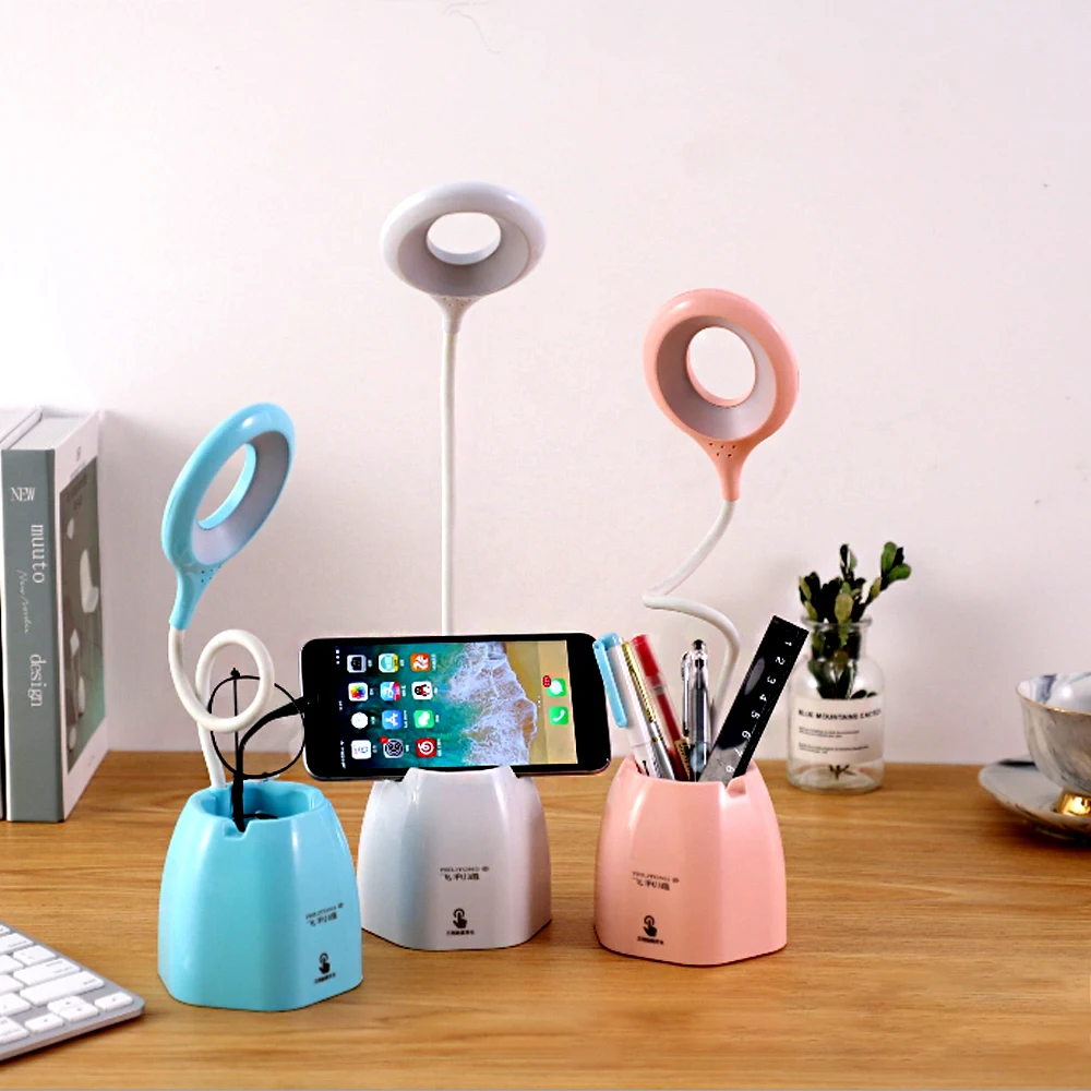 Настольная лампа светодиодная перезаряжаемая с сенсорным затемнением | Лампы и