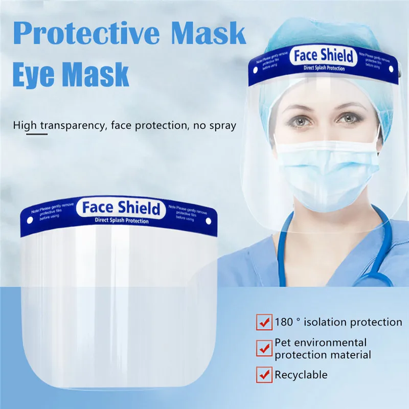 Kitchen Oil Splash Safety Faces Shields Anti-Smoke Cook Transparent Screen Visors For Restaurant Tools | Дом и сад