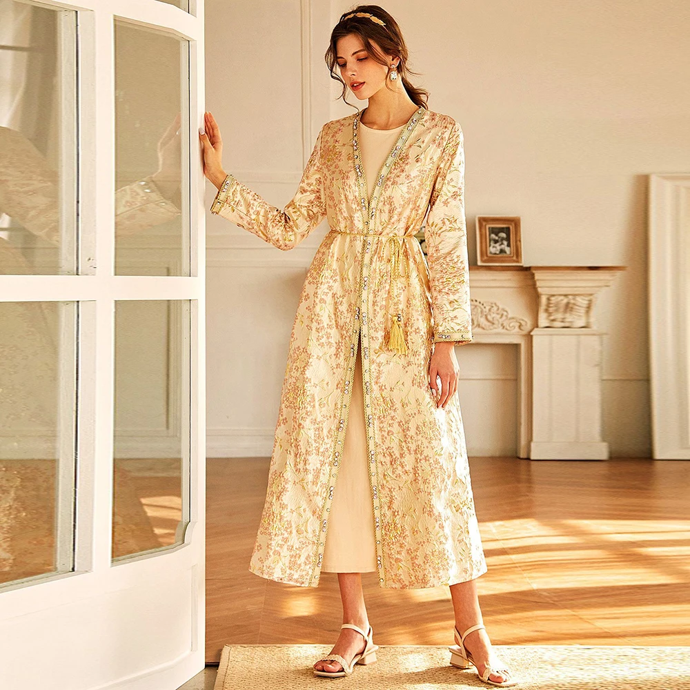 

Kaftan Abaya Dubai Muslim Fashion Kimono Cardigan Mujer Hijab Dress Turkey Islam Abayas For Women Clothing Jilbab Robe Femme