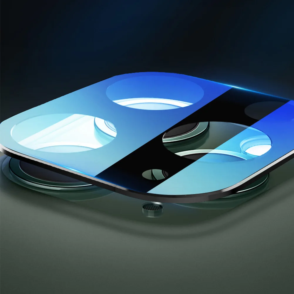 Защитная пленка для объектива камеры iPhone 11 Pro Max металлическая задняя камера