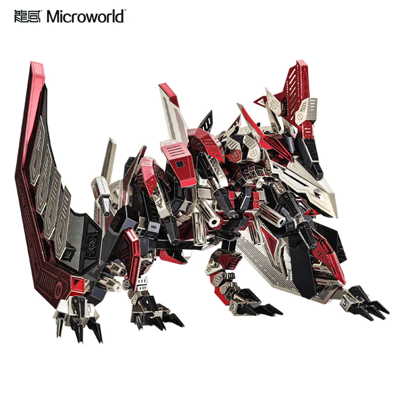 

Microworld 3D Metal Puzzle Dinosaur Pterosaur Model kits DIY Laser Cut Assemble Jigsaw Toys GIFT For Children