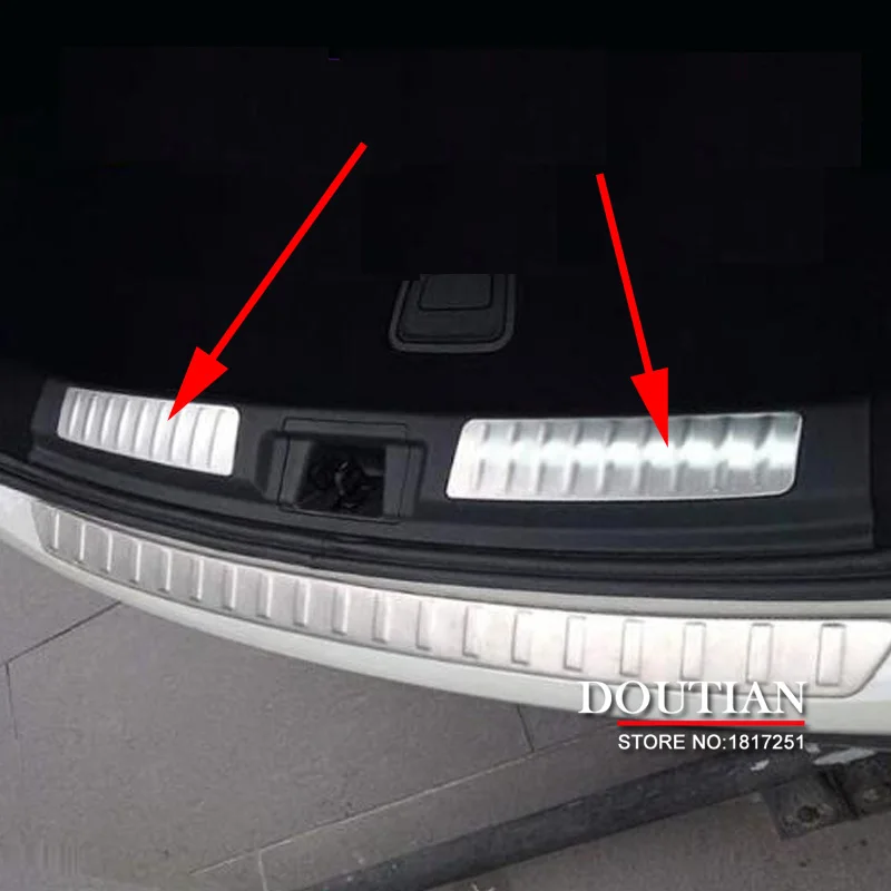 Высокое качество нержавеющая сталь внутренний задний бампер накладка на