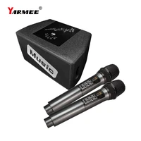 yarmee professional indoor outdoor karaoke home system speaker with wireless microphone for singing party speech