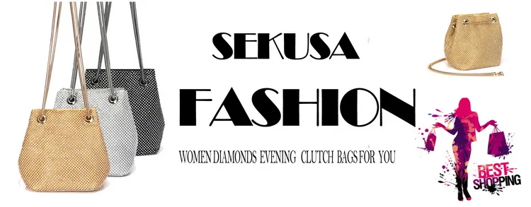 SEKUSA кисточкой стразы Для женщин вечерние сумки через плечо на цепочке, Дамский кошелек, Сумки бриллиантами свадебные туфли с круглым носком, сумки-клатчи для вечеринок