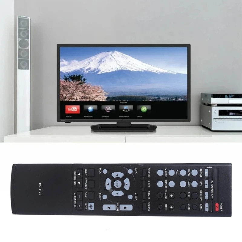 

H7JA Home Stereo Accessories Remote Control Compatible withRC-1156 RC-1157 RC-1180 RC-1183 AV Receiver