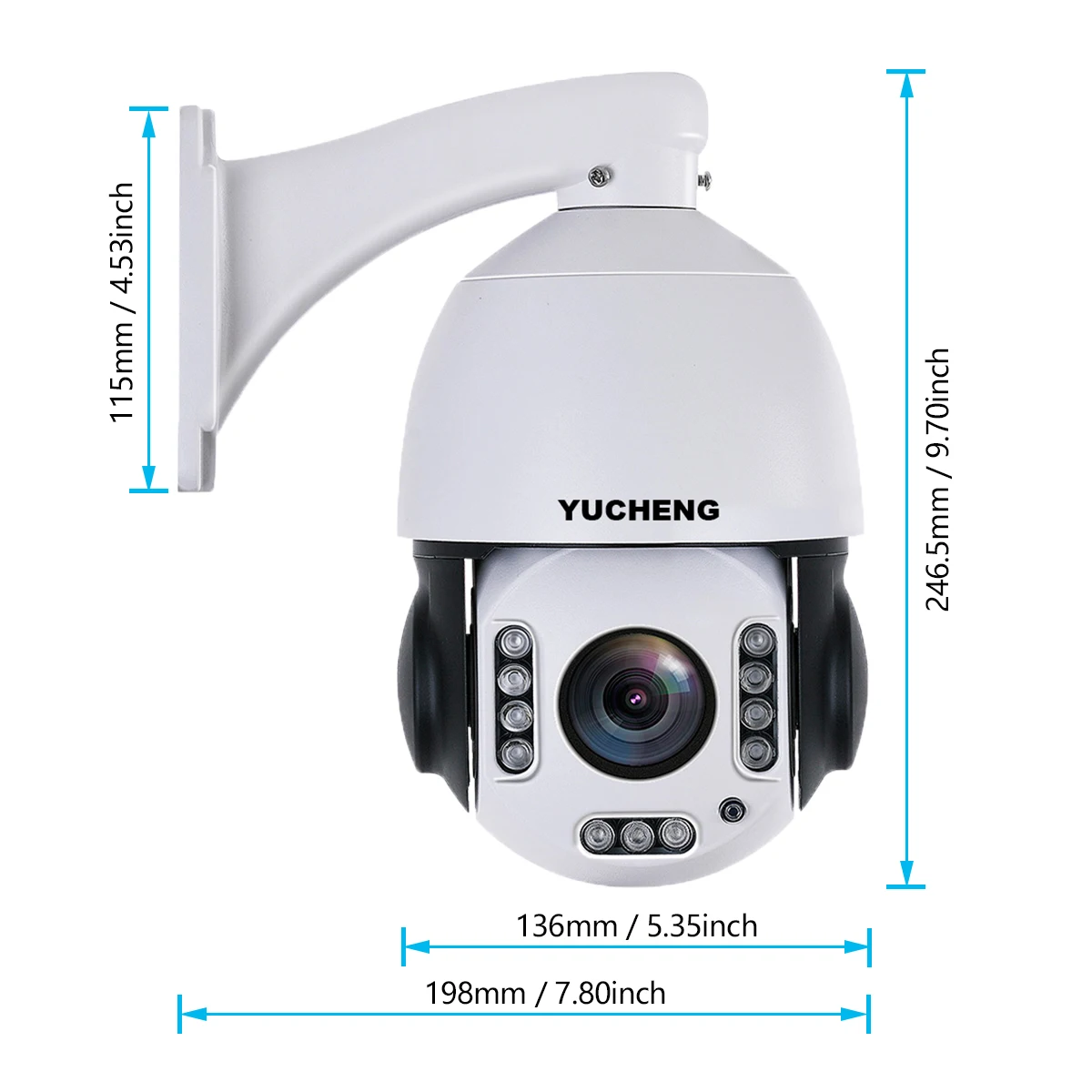 Hikvision протокол 5MP 30X зум SONY IMX 335 распознавание лица автослежение PTZ скоростная