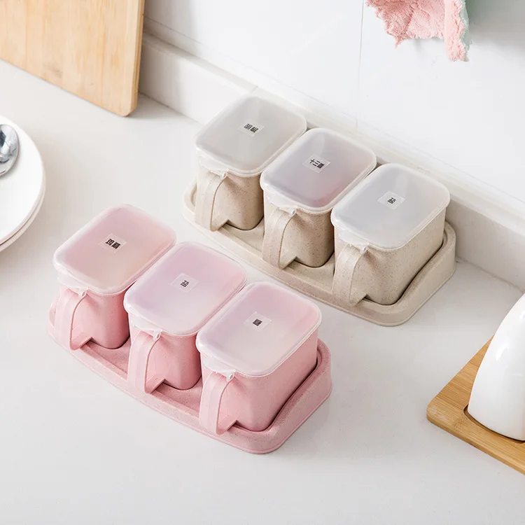 Бытовой горшок для приправ из пшеничного волокна |