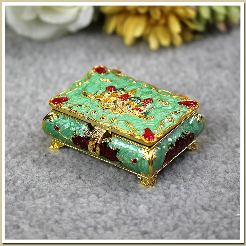 Винтажный чехол для ювелирных изделий модная шкатулка из цинкового оловянного