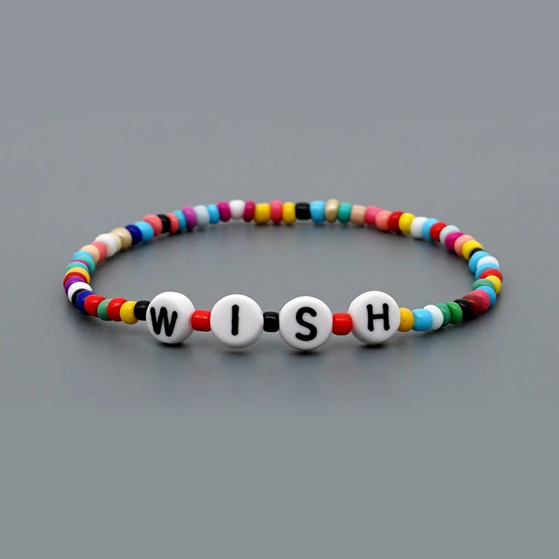 

Fashion Handmade Bohemian Friendship Bracelet Ethnic Colorful Seed Bead Charm Bracelet for Women Girlfriend Beach Party Gift