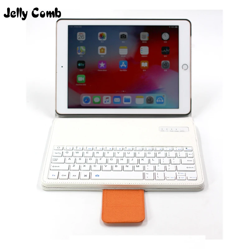 

Чехол Jelly Comb с Bluetooth клавиатурой для iPad 9,7 дюйма 2017 2018 iPad Pro 9,7 Air 1/2, чехол с беспроводной клавиатурой с интерфейсом 3,5 мм