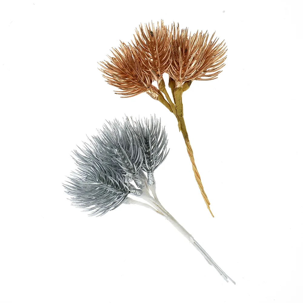 6 шт. искусственная сосна игла рождественские украшения для дома декоративные