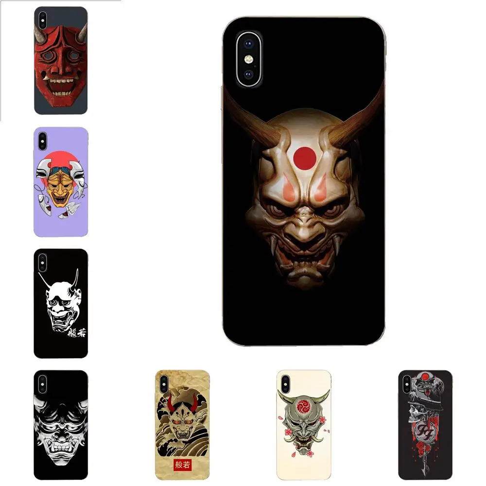 Маска Hannya Demon из мягкого ТПУ Противоударная для Galaxy Note 10 A10E A10S A20S A30S A40S A50S A6S A70S A730 A8S
