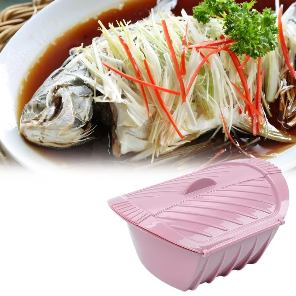 

Steam Case Heat Resistant Non Stick Silicone Microwave Vegetable Food Steam Box for Home