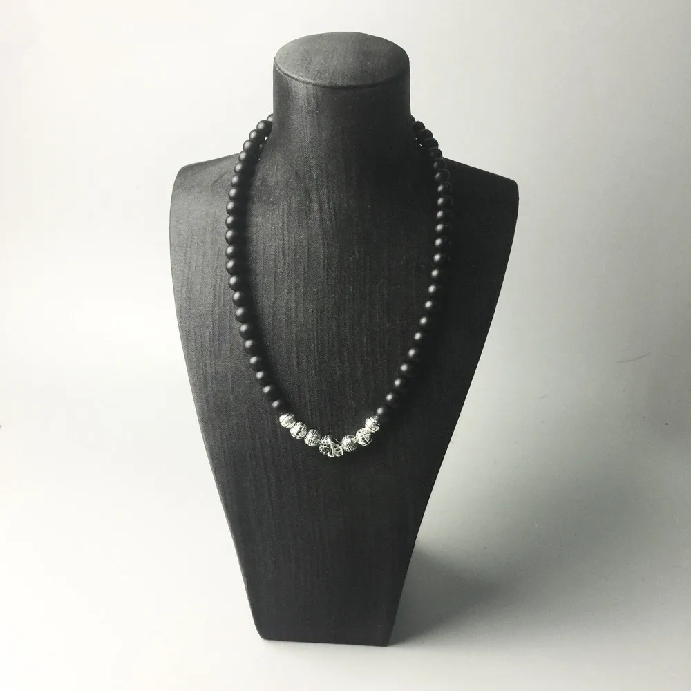 Женское/Мужское ожерелье из серебра 925 пробы с подвеской-крестом |