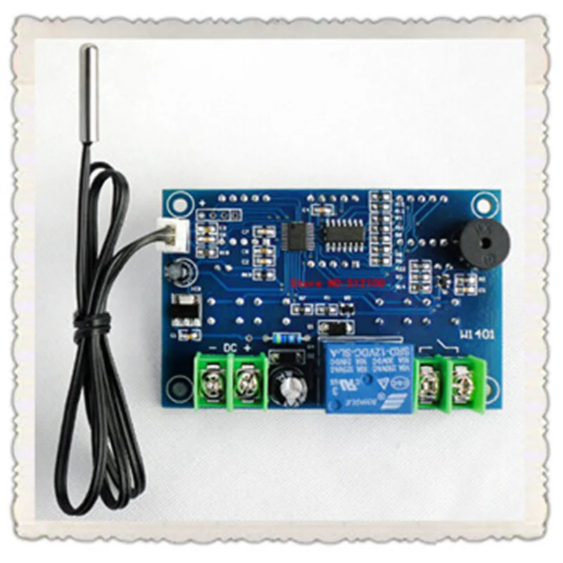 5 шт./лот W1401 DC12V термостат Умный Цифровой регулятор температуры с датчиком и
