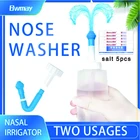 Бутылочка для краски BMWAY Sinus  Фотоочиститель  Емкость Neti  Пакет для Назального орошения для взрослых и детей с 10 солью для мытья-300 мл Па
