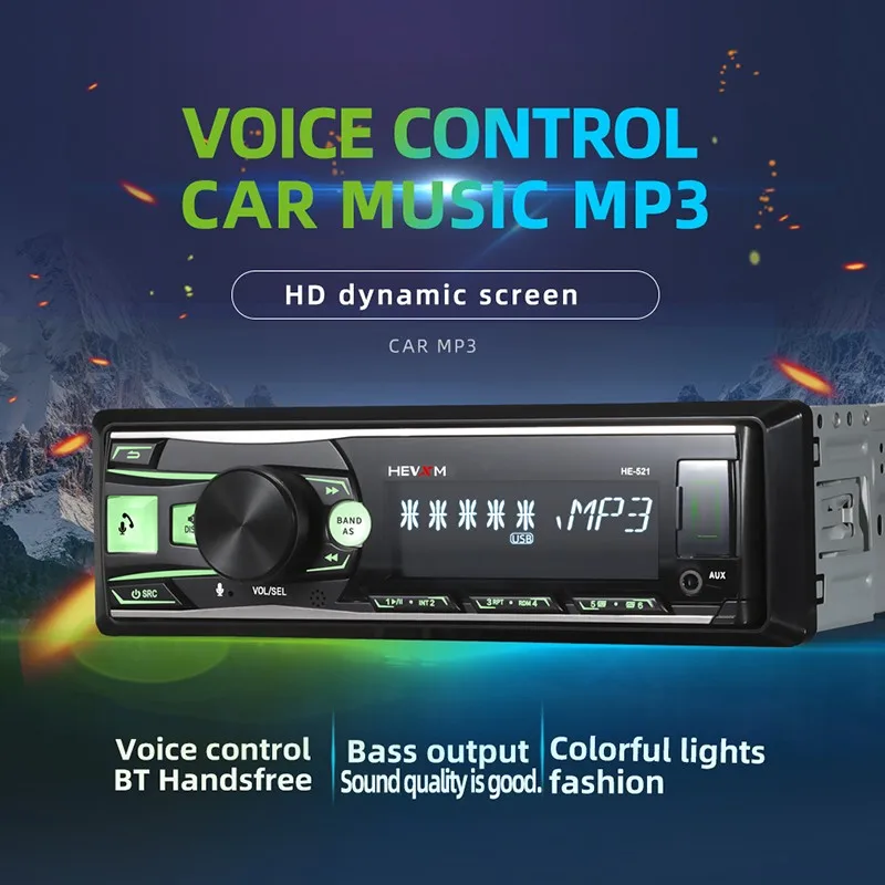

1 DIN автомобильный стерео MP3-плеер в тире AUX-In FM-радио приемник головное устройство Bluetooth громкой связи звонки многофункциональный музыкальны...