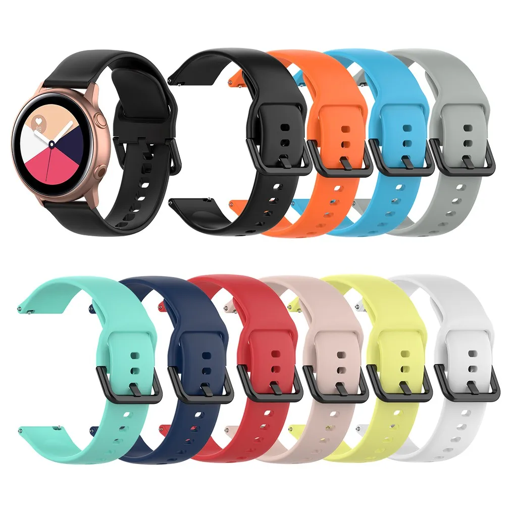 Ремешок eiEuuk для наручных часов сменный мягкий силиконовый браслет Samsung Galaxy Watch 3 41