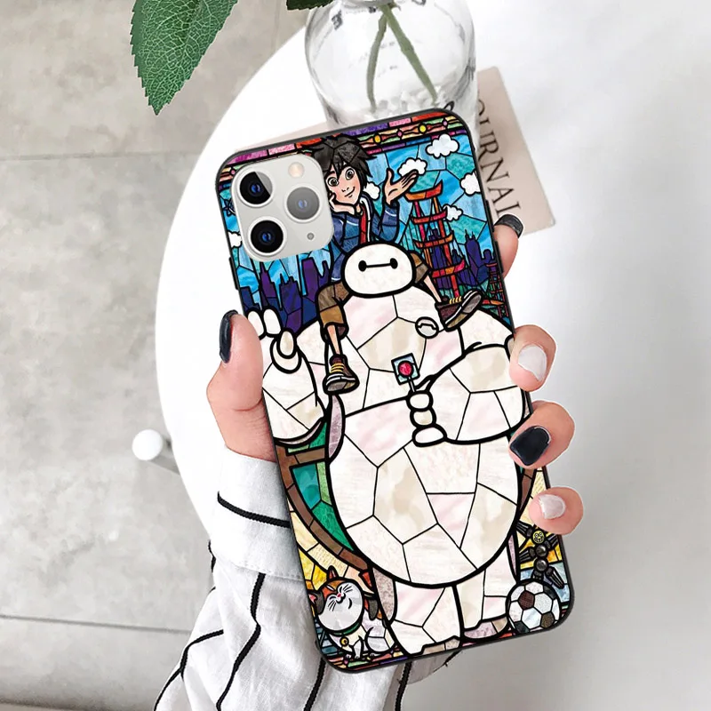 TPU Чехол для iPhone X XS MAX XR 11Pro 6 6S 7 8 Plus из ТПУ с милым мультяшным изображением принцессы дисни эльфа Ститч Винни Пуха - Цвет: TPU