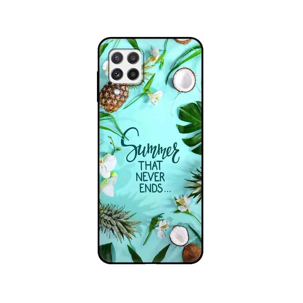 For Samsung A22 Cases Phone Back Cover For Samsung Galaxy A22 5G 4G GalaxyA22S Bumper Soft Silicon Funda Etui black tpu case