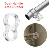 2pcs silica gel door stop transparent door handle stopper baby safety shockproof pad walls protective kids home door stopper