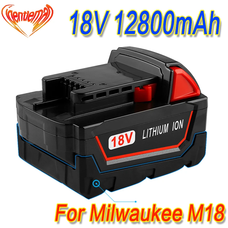 Батарея для Milwaukee M18 12800 мАч 18 в электроинструменты литий-ионная аккумуляторная