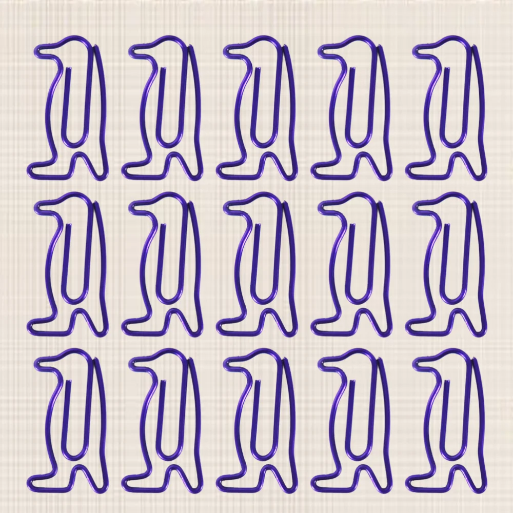 

30Pcs Colored Animal Penguin Paper Clips Colored Mini Penguin Paper Clips Notes Classified Clips Office Shool Stationer