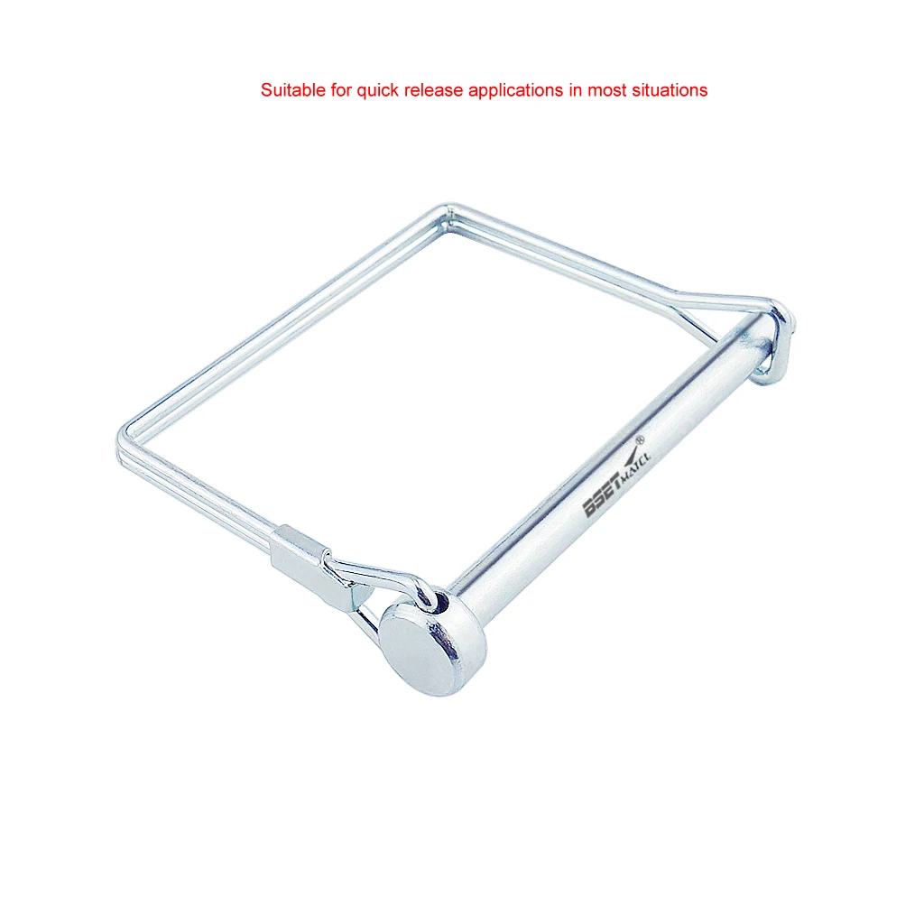 Spring Carbon Steel Square Shaft Locking Lock Pin Safety Coupler Retainer Farm Trailers Wagons Lawn Garden Auto Car Trailer |