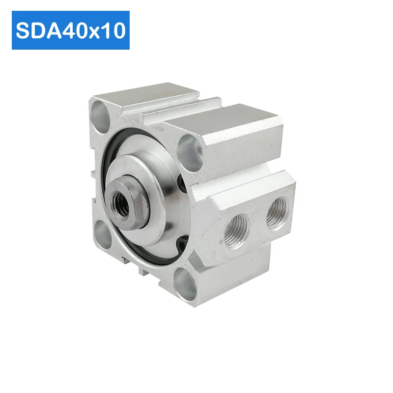 

SDA40 * 10 Бесплатная доставка 40 мм Диаметр 10 мм Ход Компактный воздушный цилиндр SDA40X10-S двойного действия Воздушный пневматический цилиндр