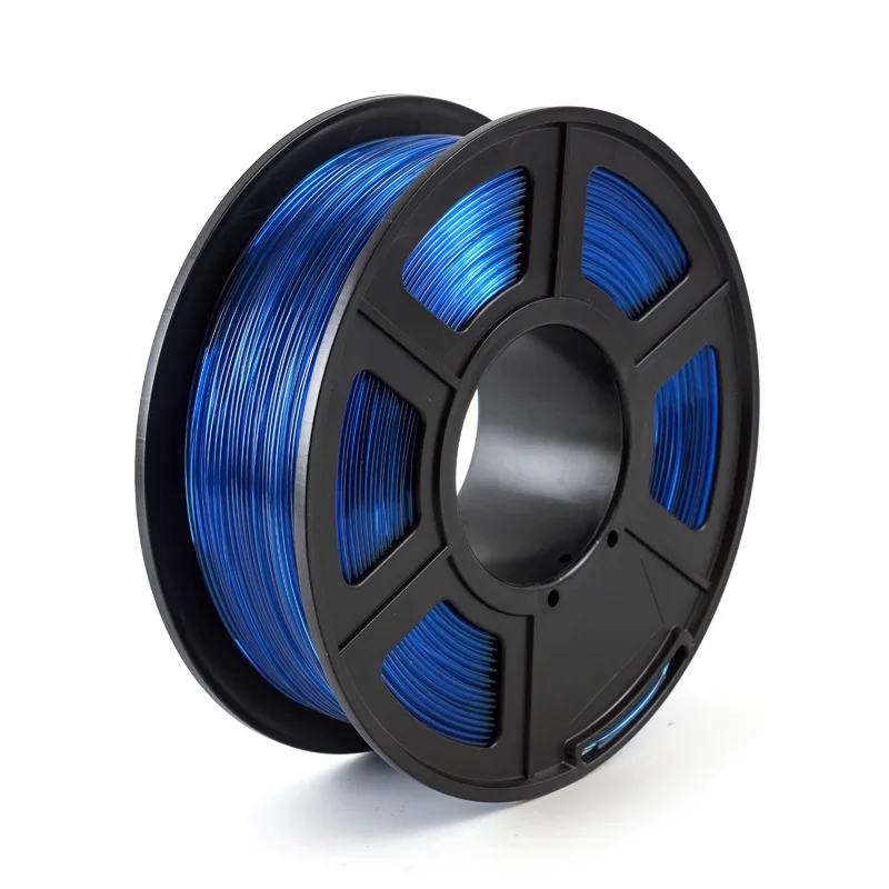 SunDcreate нить для 3d принтера 1,75 PLA PETG углеродное волокно дерево ABS TPU PC POM PA Металл ASA HIPS керамика нейлон PMMA - Цвет: PETG Transparen-Blue